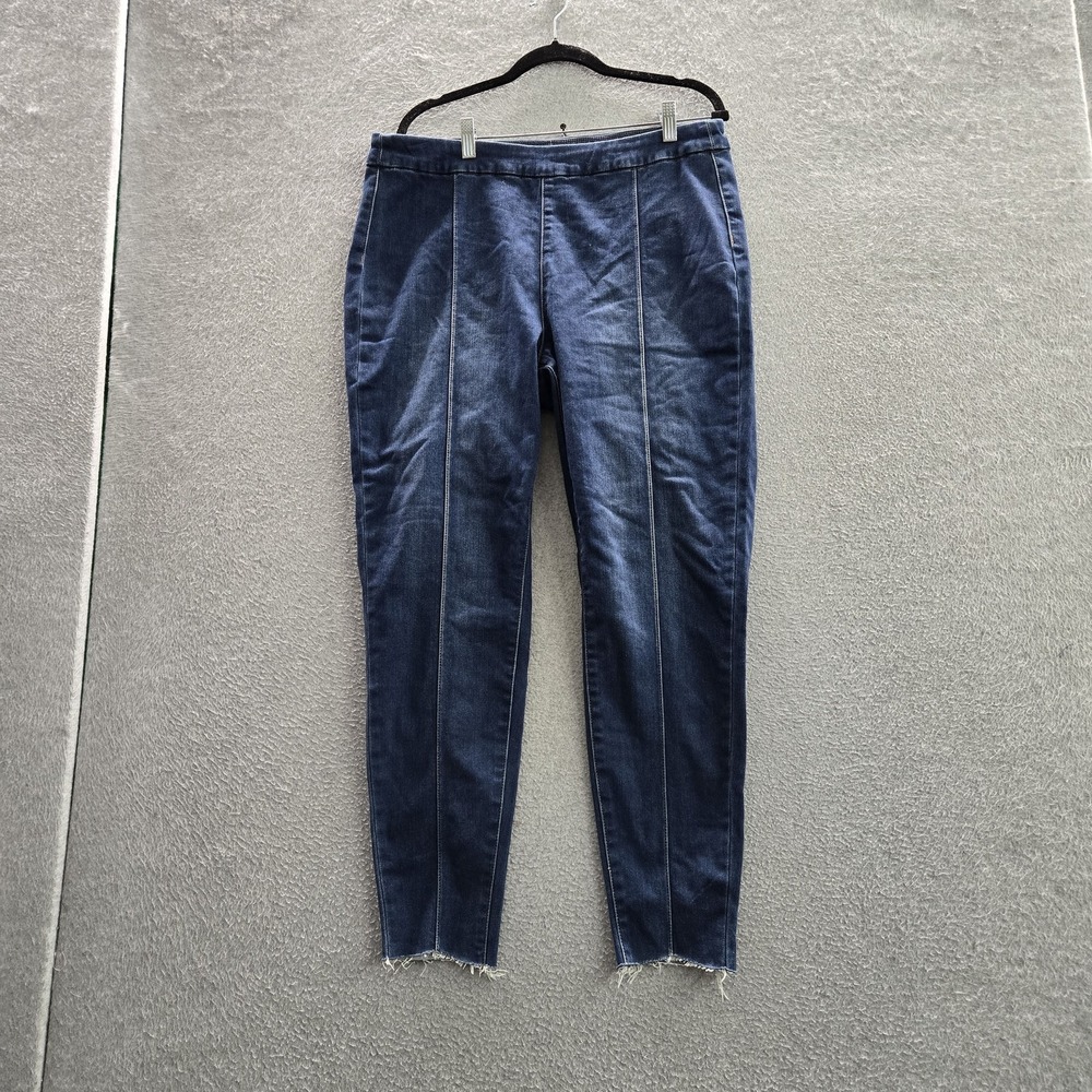 Soft Surroundings Women Jeans TL Large Tall Blue Jeggings Pull On 27" Inseam